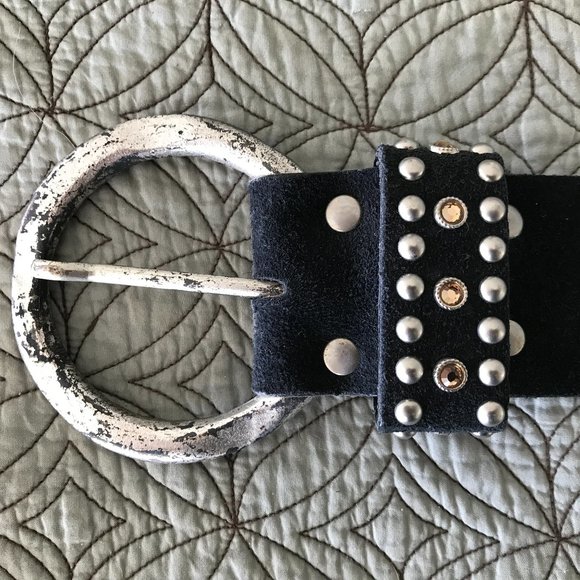 Embellished leather belt main image 7